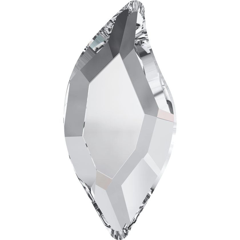 Diamond Leaf Shaped Flatback Glass Rhinestones
