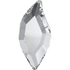 Diamond Leaf Shaped Flatback Glass Rhinestones