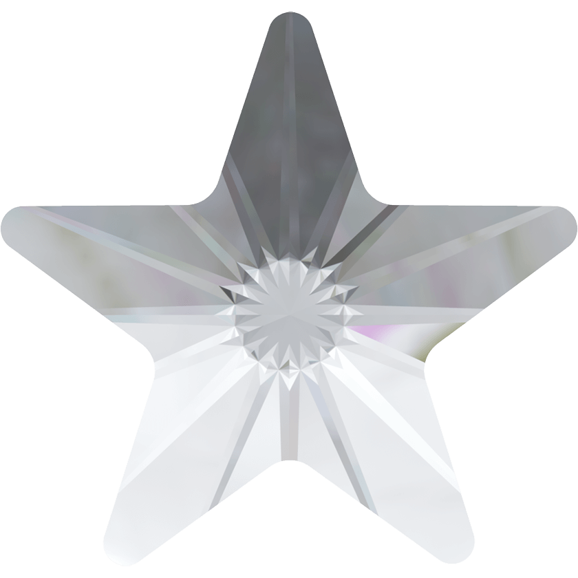 Star Shaped Flatback Glass Rhinestones