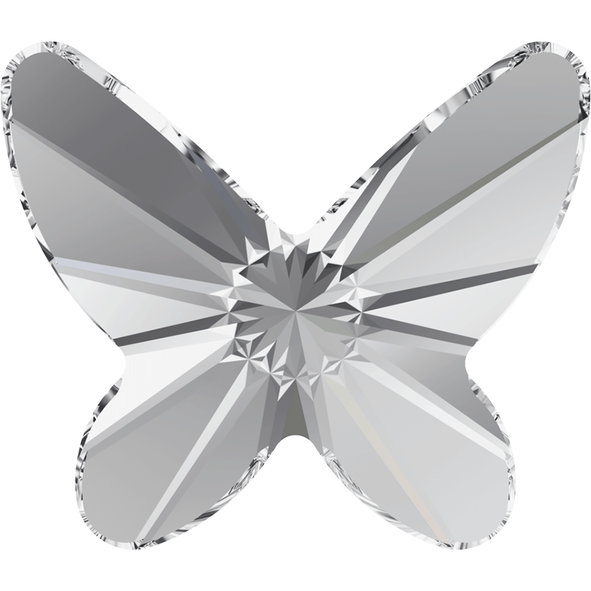 Butterfly Shaped Flatback Glass Rhinestones