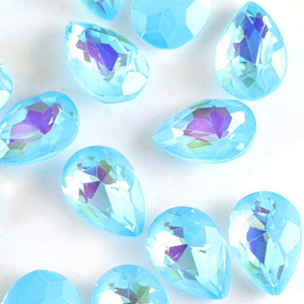 Pear Shape Fancy Stone Tip End Glass Rhinestones