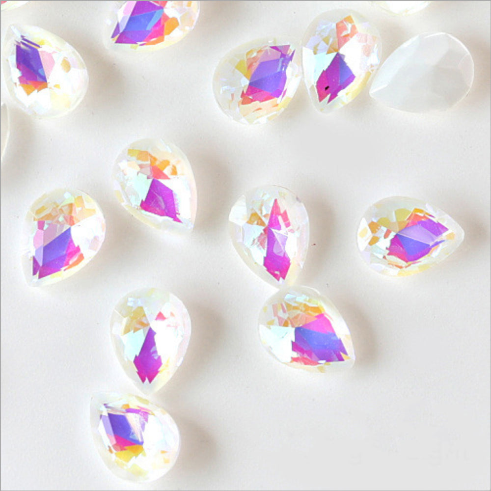 Pear Shape Fancy Stone Tip End Glass Rhinestones