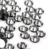 Black Diamond Round Flatback Glass Rhinestones