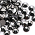 Jet Hem Round Flatback Glass Rhinestones