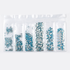 Mix sizes Round Flatback Glass Rhinestones Pack