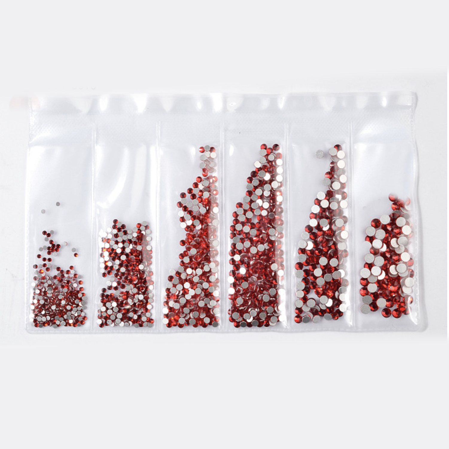 Mix sizes Round Flatback Glass Rhinestones Pack