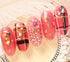 Metal Rivets with Variety of Pastel Colors Diamond Shaped Gemstones