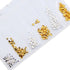 Nail Studs Art Decoration Variety Shapes Metal Rivets Gold Silver Set