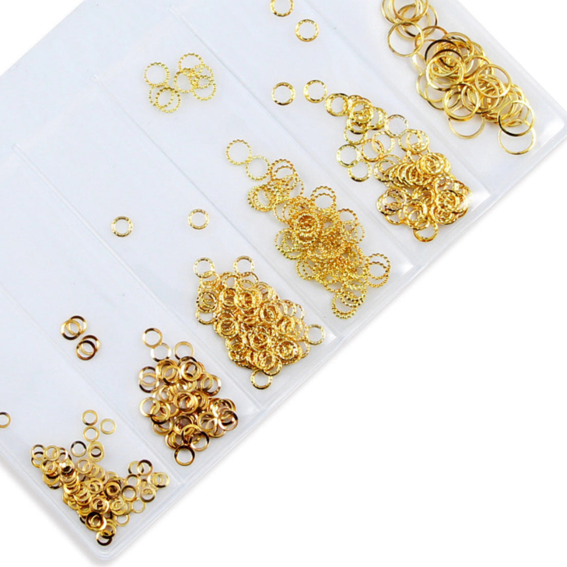 Nail Studs Art Decoration Variety Shapes Metal Rivets Gold Silver Set