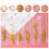 Nail Art Decoration Variety Shapes Metal Rivets Gold Silver Set