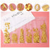 Nail Art Decoration Variety Shapes Metal Rivets Gold Silver Set