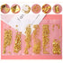 Nail Art Decoration Variety Shapes Metal Rivets Gold Silver Set