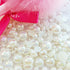 2mm to 10mm Mix Sizes Cream Shiny Round Faux Pearl Rhinestones Flat Back