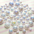 2mm to 10mm Mix Sizes White Shiny Round Faux Pearl Rhinestones Flat Back