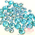 2mm to 6mm Mix Sizes Resin Aquamarine Blue Round Rhinestones Flat Back