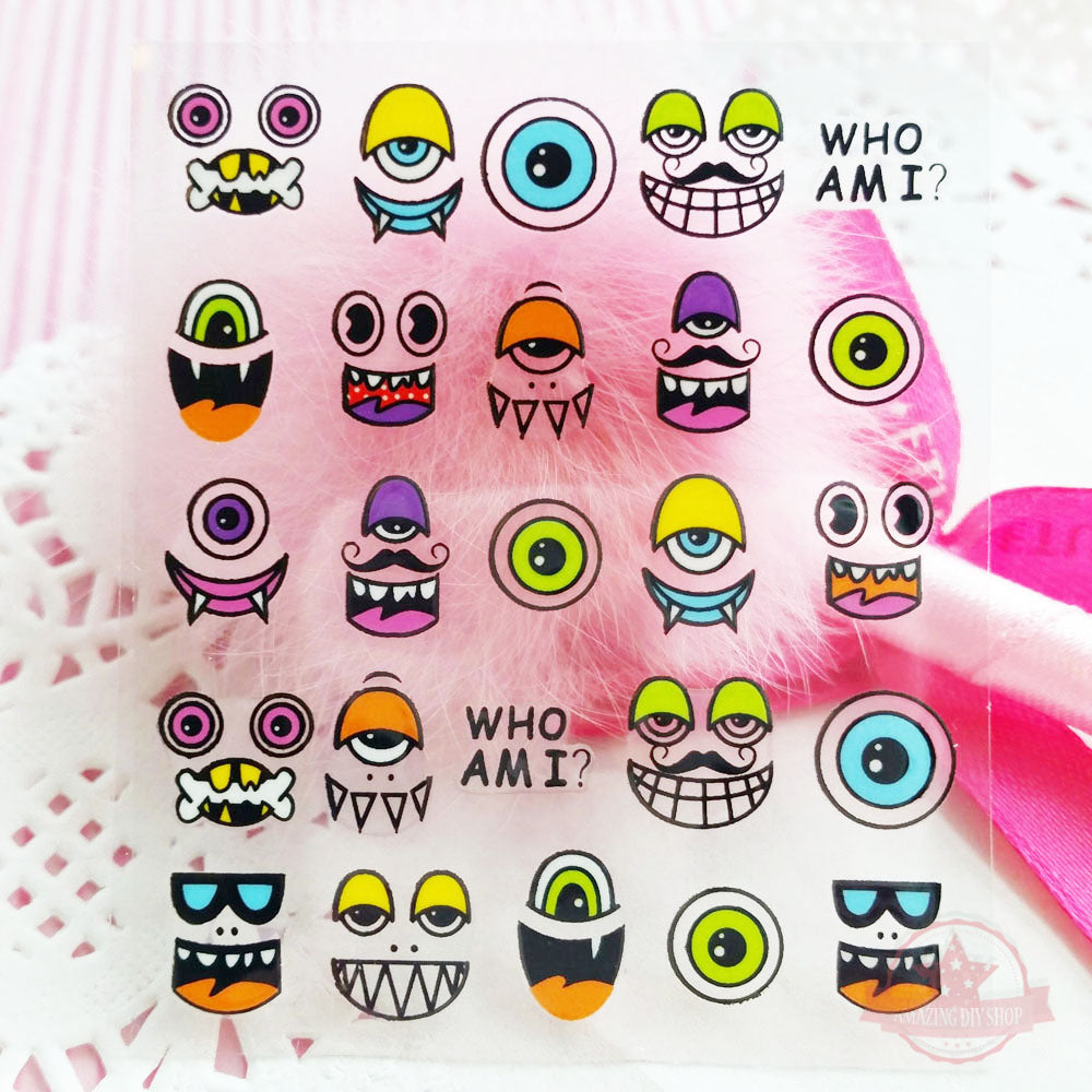 Love Cross Heart Nail Art Self Adhesive Stickers