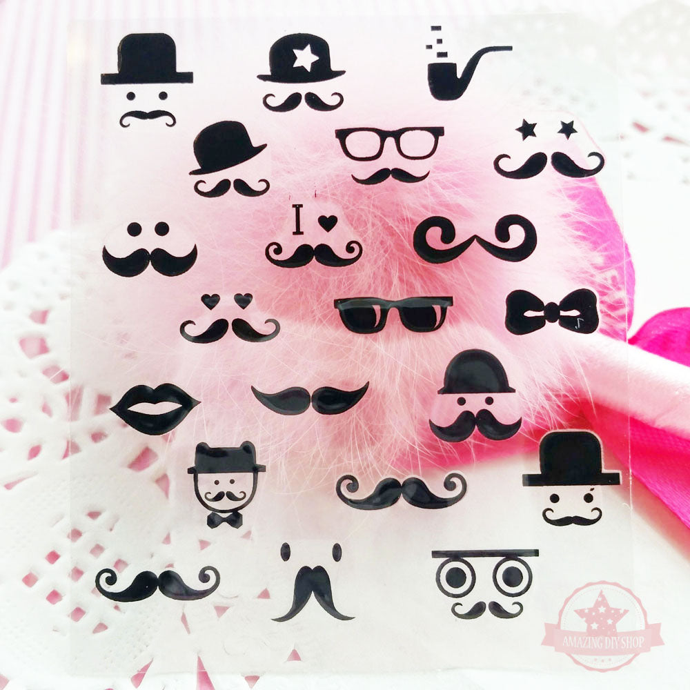 Love Cross Heart Nail Art Self Adhesive Stickers