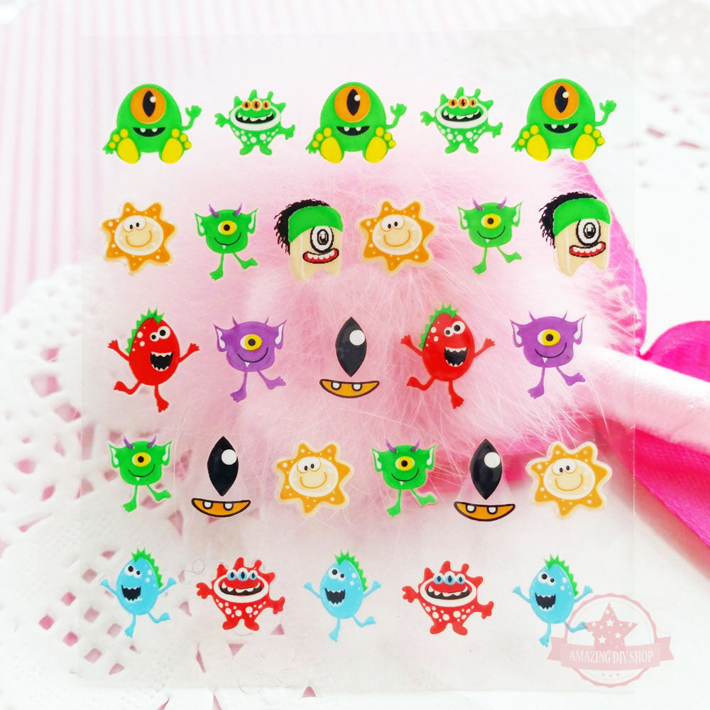 Love Cross Heart Nail Art Self Adhesive Stickers