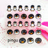 Love Cross Heart Nail Art Self Adhesive Stickers