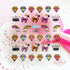 Love Cross Heart Nail Art Self Adhesive Stickers