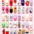 Designer Logo CC Nail Art Self Adhesive Stickers