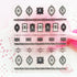 Designer Logo CC Nail Art Self Adhesive Stickers