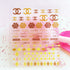 Designer Logo CC Nail Art Self Adhesive Stickers