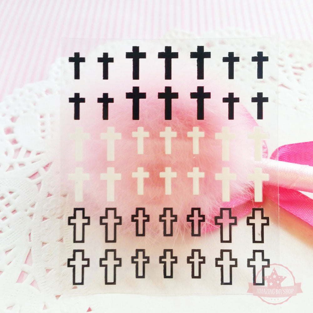 Black & White Nail Art Self Adhesive Stickers