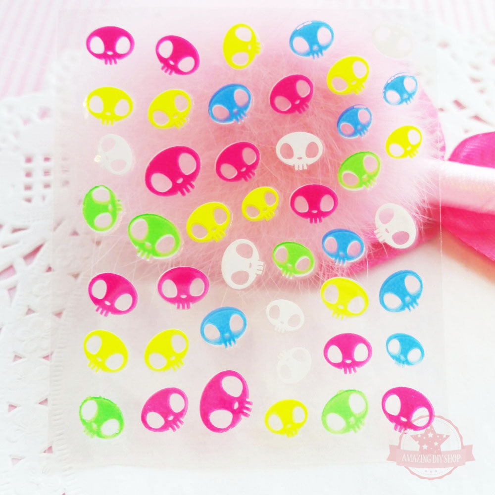 Neon Colors Nail Art Self Adhesive Stickers