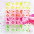 Neon Colors Nail Art Self Adhesive Stickers