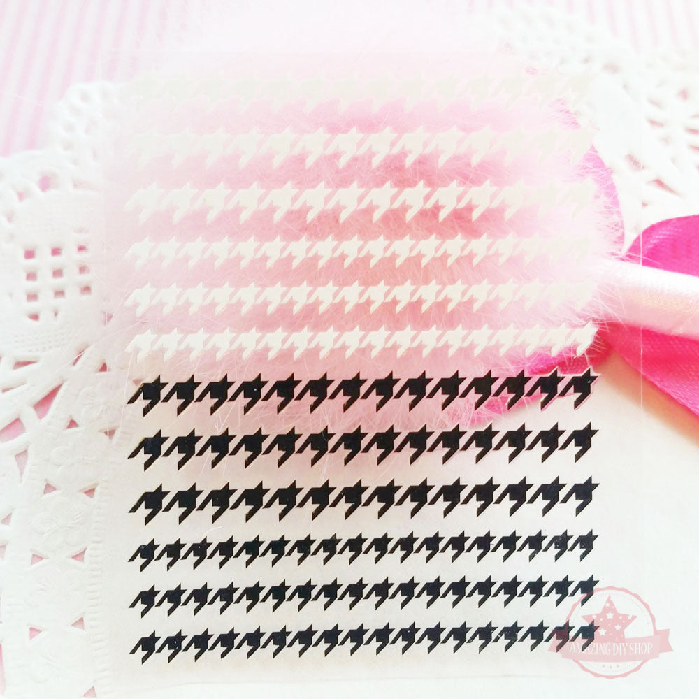 Black & White Nail Art Self Adhesive Stickers