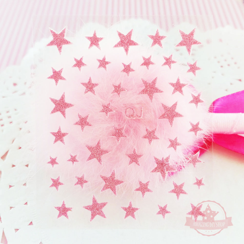 Glitter Stars Nail Art Self Adhesive Stickers