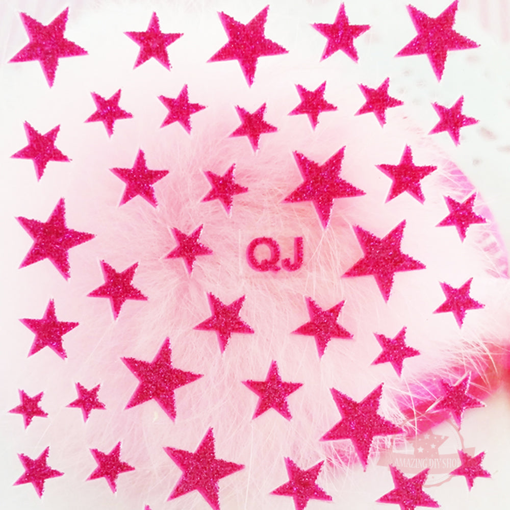 Glitter Stars Nail Art Self Adhesive Stickers