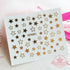 Metal Gold Star Nail Art Self Adhesive Stickers