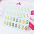 Metal Gold Money Sign Nail Art Self Adhesive Stickers