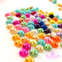 Mix Colors Round Faux Pearl Rhinestones Flat Back